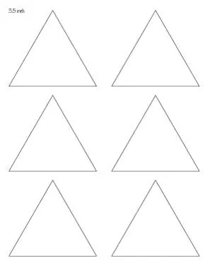 3.5 inch triangle template