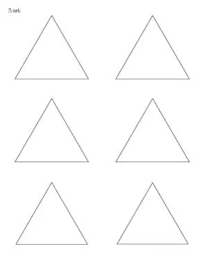 3 inch triangle patterns