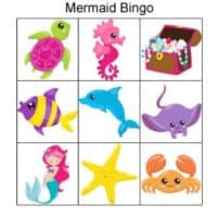 Free Printable Mermaid Bingo (Fun &amp; easy mermaid party activity!) - The ...