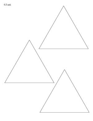 4.5 inch triangle template printable
