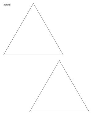 5.5 inch triangle pattern