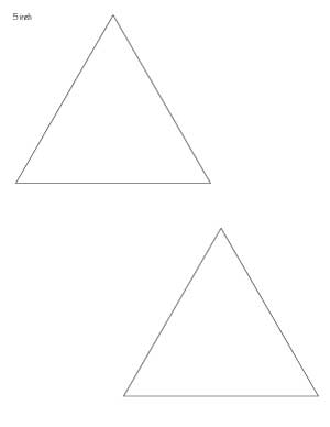 5 inch triangle printable