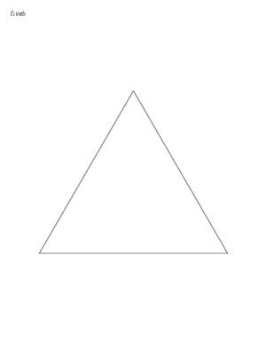 6 inch triangle 