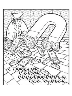 money coloring page