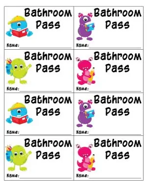 bathroom-pass-with-monsters-and-space-for-name