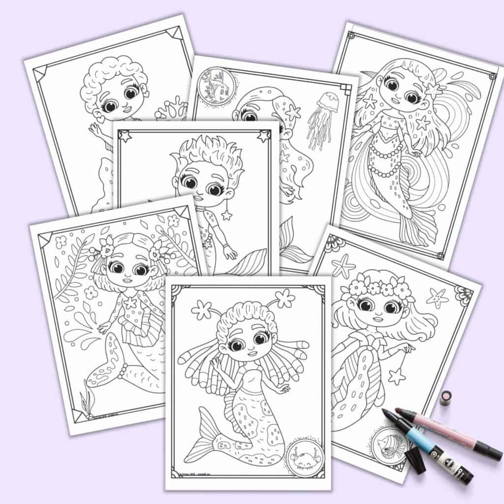 Free Printable Mermaid Headband Craft - The Artisan Life