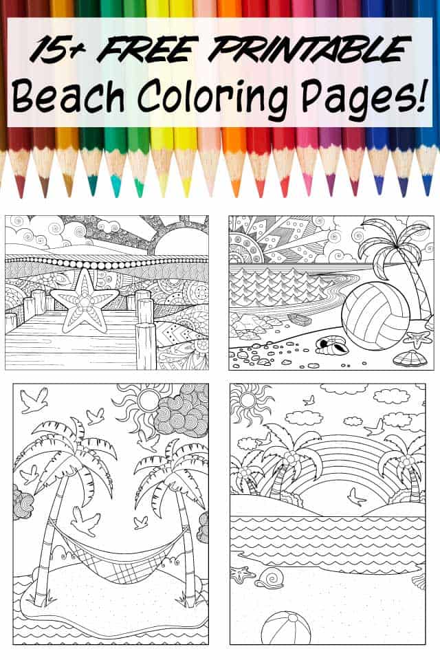 Download Beach Coloring Pages For Adults Printable Coloring And Drawing