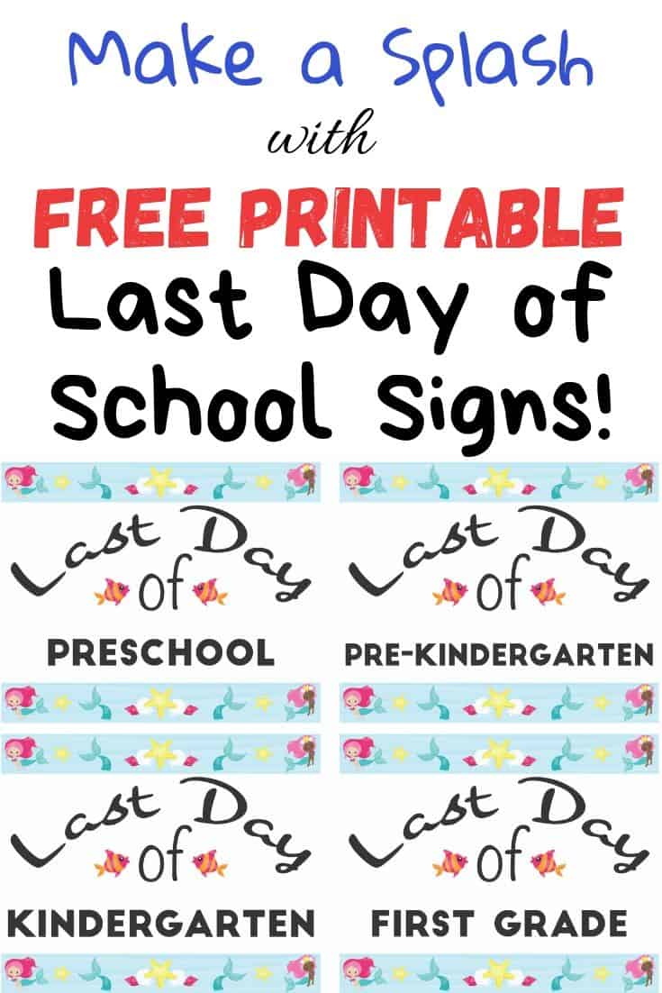 Last Day Of School 2023 Free Printable