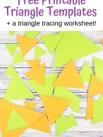 free printable triangle templates