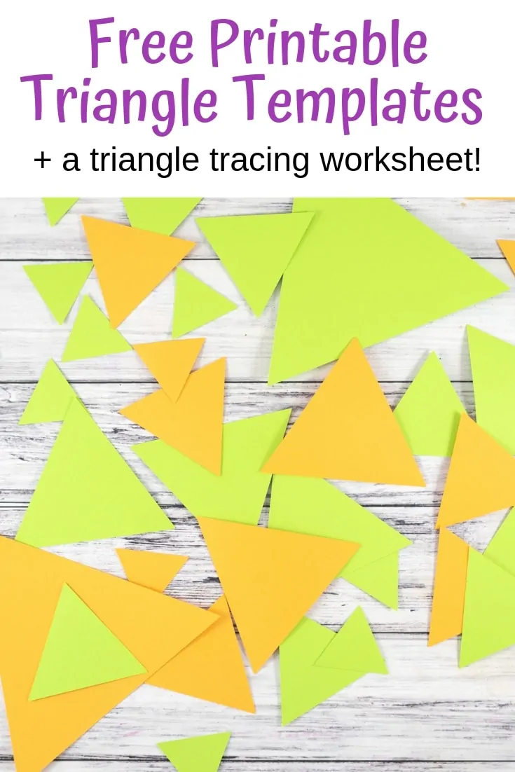 free printable triangle templates
