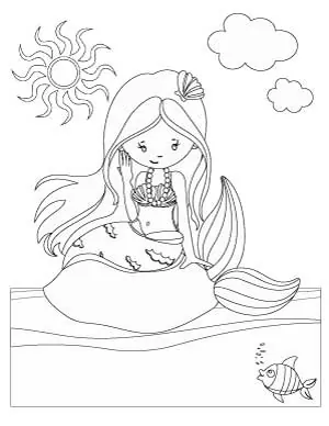 Download 11 Free Printable Mermaid Coloring Pages No Prep Activity For Kids The Artisan Life