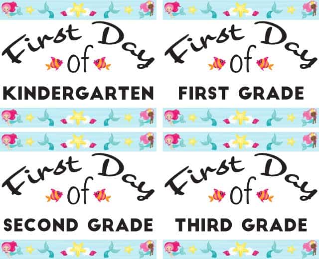 preview-of-mermaid-first-day-of-school-printables