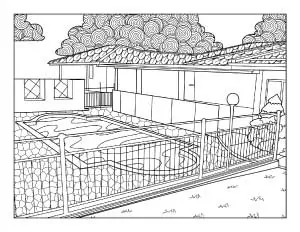 swiming-pool-coloring-page