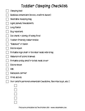 Camping Checklist Essentials  The Necessities You Need When