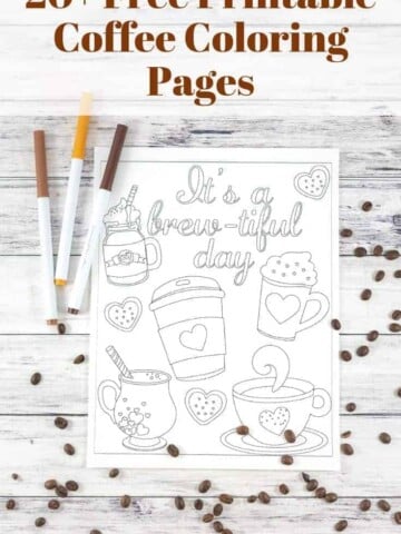 20+ Free Printable Coffee Coloring Pages
