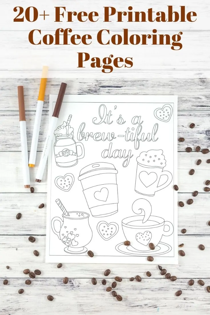 coffee coloring pages