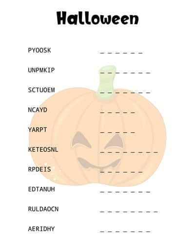 halloween-word-scramble-pumpkin