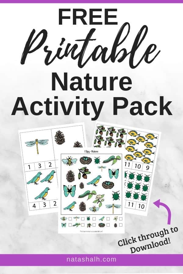 Free printable nature activity pack