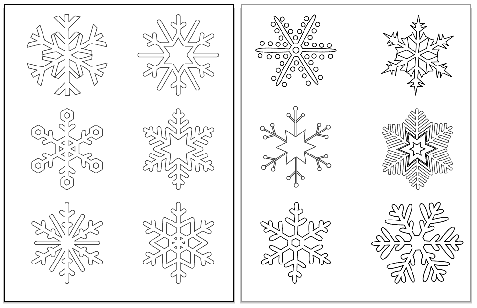 Printable Snowflake Coloring Pages - The Artisan Life