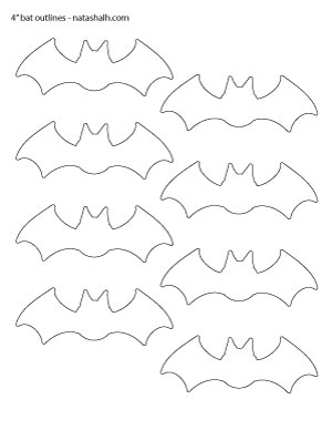 4" bat-outlines