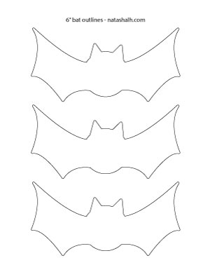 6" bat-outline
