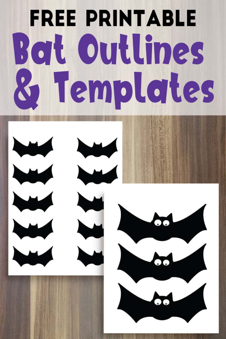 10+ Free Printable Bat Outline Templates - The Artisan Life