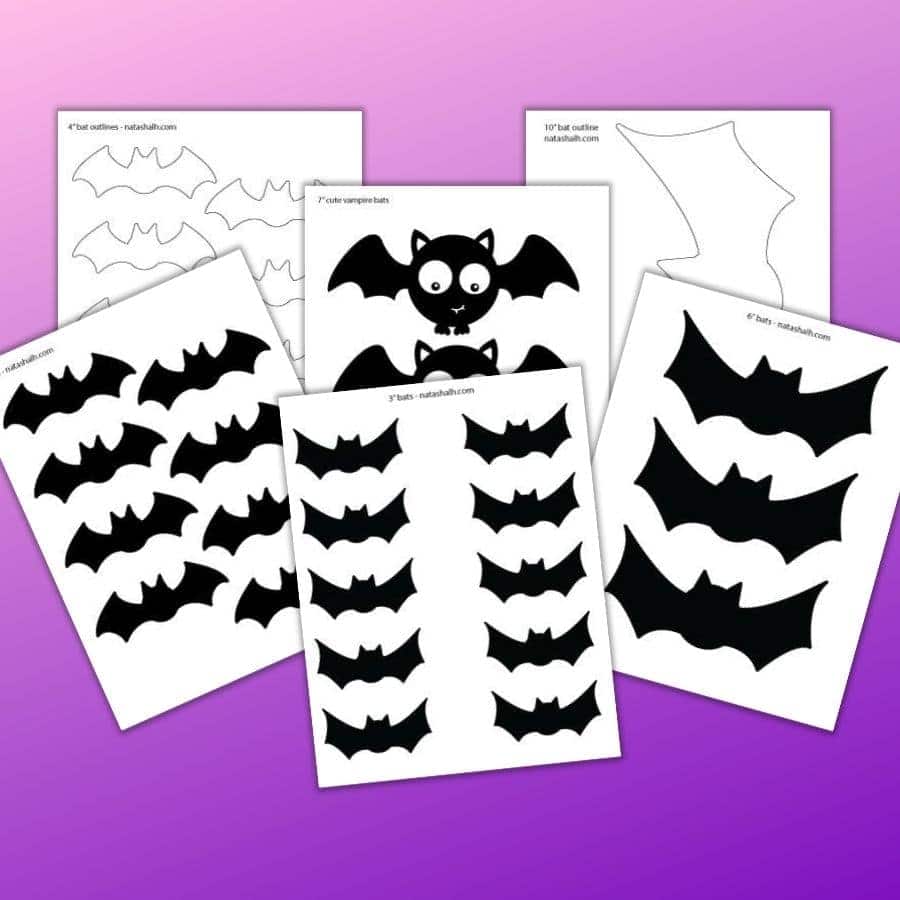 halloween bat stencil free printable