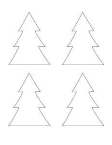 Free Printable Christmas Tree Outline Templates from 2