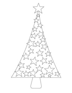 Free Printable Christmas Tree Coloring Pages - The Artisan Life