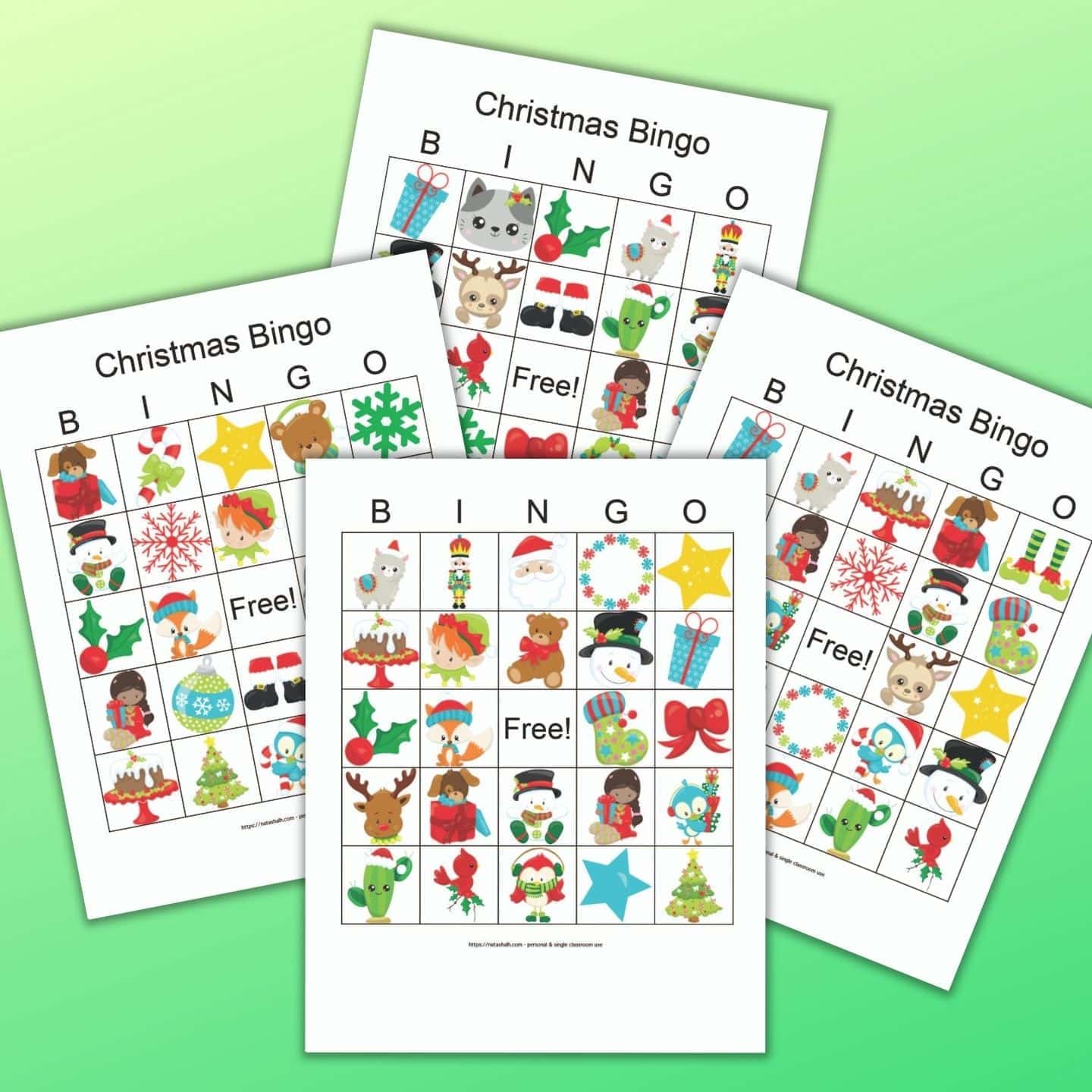 Free Printable Christmas Bingo (screen free holiday activity for ...