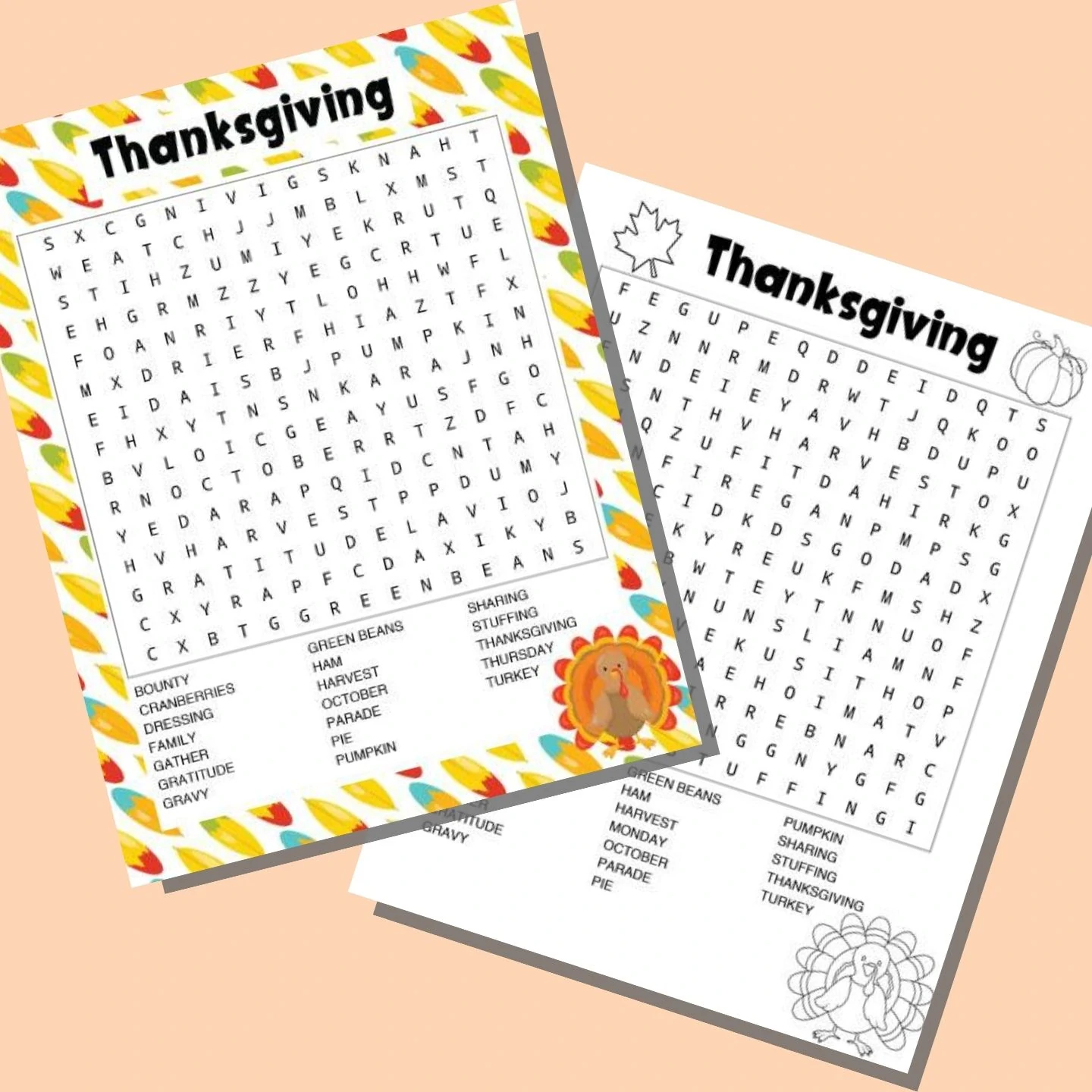 Free Printable Thanksgiving Wall Art Coloring Pages The Artisan Life