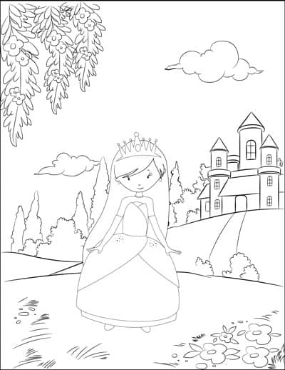 princess-outside-castle