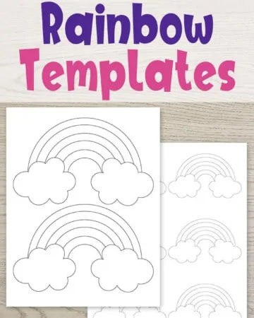 11 free printable rainbow templates