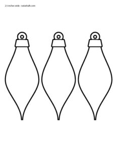 13+ Free Printable Christmas Ornament Templates - The Artisan Life