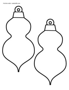 13+ Free Printable Christmas Ornament Templates - The Artisan Life