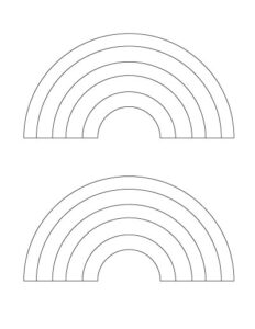 11 Free Free Printable Rainbow Templates - The Artisan Life