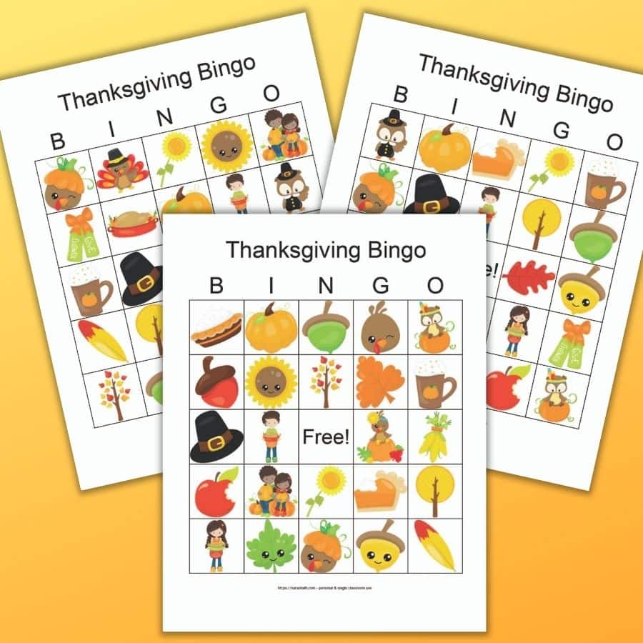 Thanksgiving Bingo Printable Pdf - Printable World Holiday