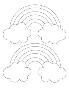 11 Free Free Printable Rainbow Templates - The Artisan Life