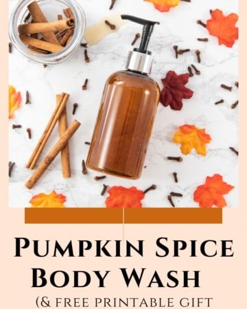 pumpkin spice body wash recipe