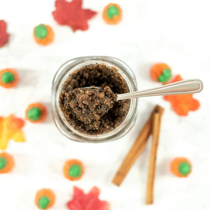 pumpkin spice latte sugar scrub