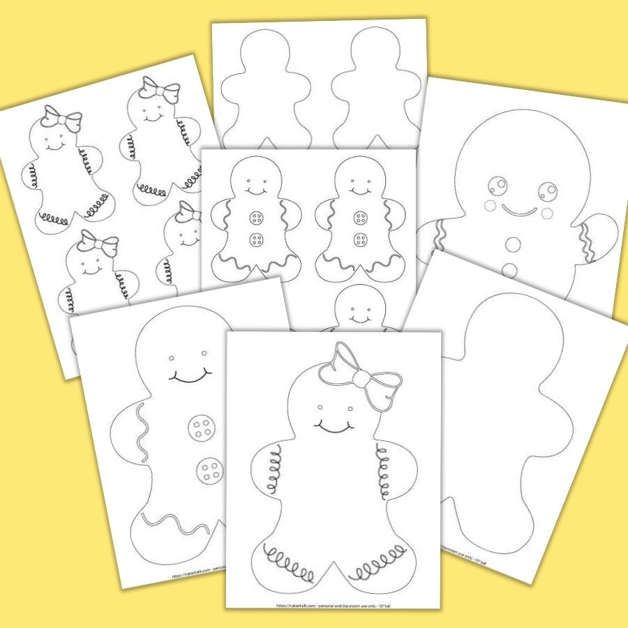 11 Free Printable Gingerbread Man Templates great For Kid s Holiday 