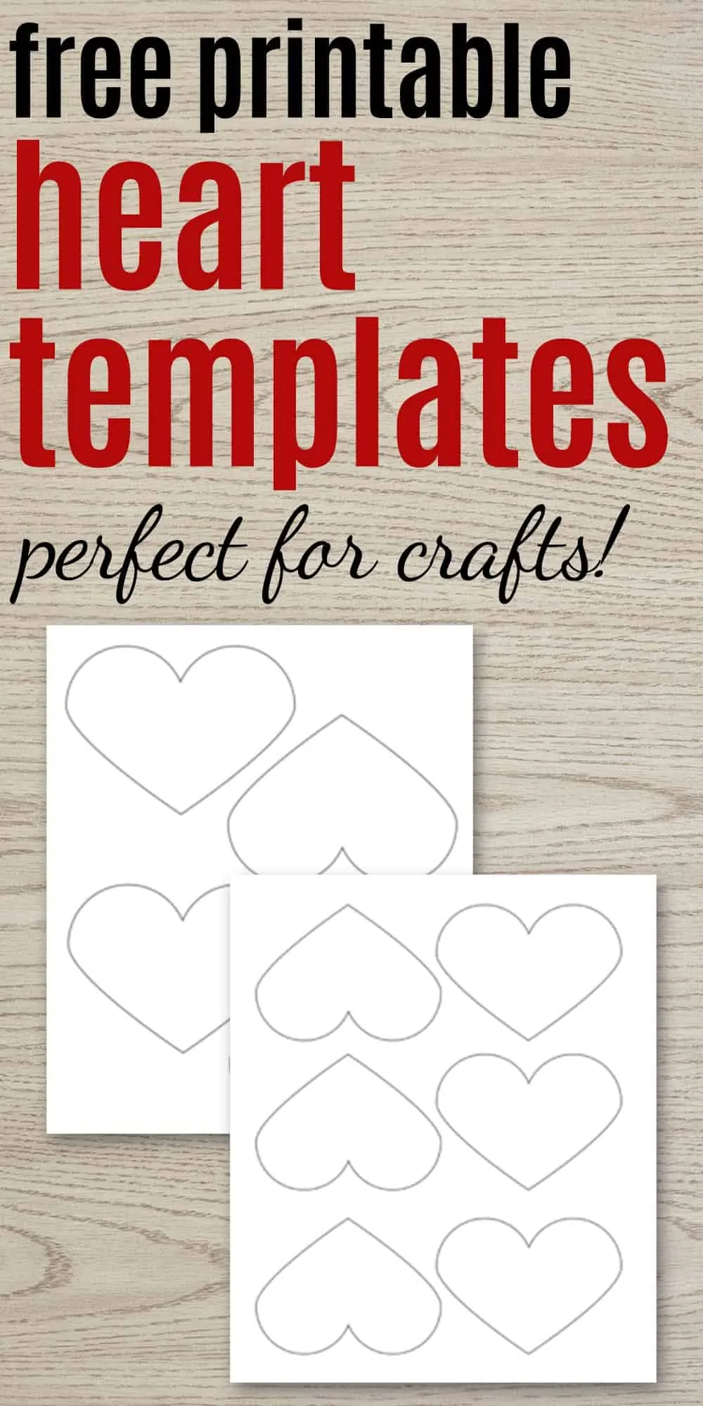 free printable heart templates for crafts