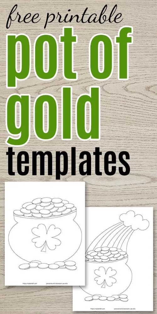 free printable pot of gold templates