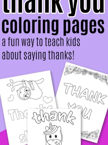 free printable thank you coloring sheets