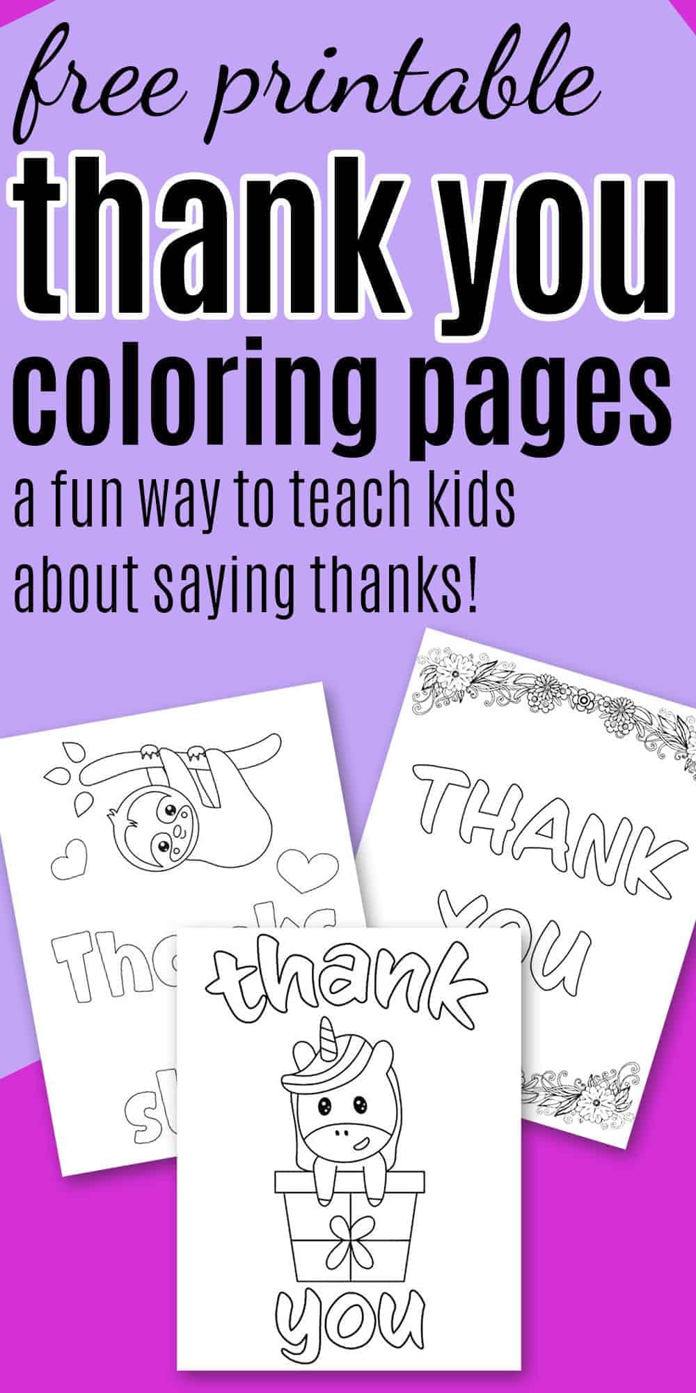 7 Free Printable Thank You Coloring Pages The Artisan Life