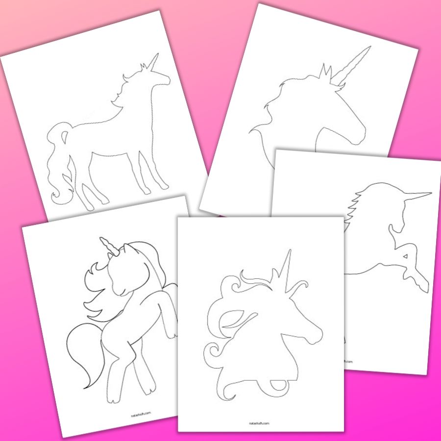 5 free printable unicorn templates for cute unicorn crafts the artisan life