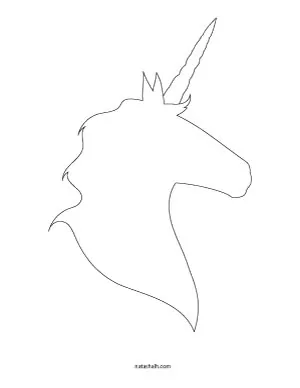 5 Free Printable Unicorn Templates (for cute unicorn crafts) - The ...