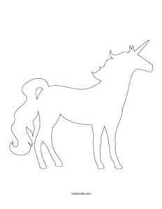 5 Free Printable Unicorn Templates (for cute unicorn crafts) - The ...