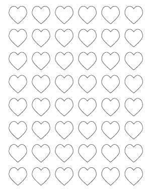 1 inch heart printables