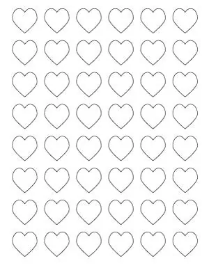 1 inch heart printables